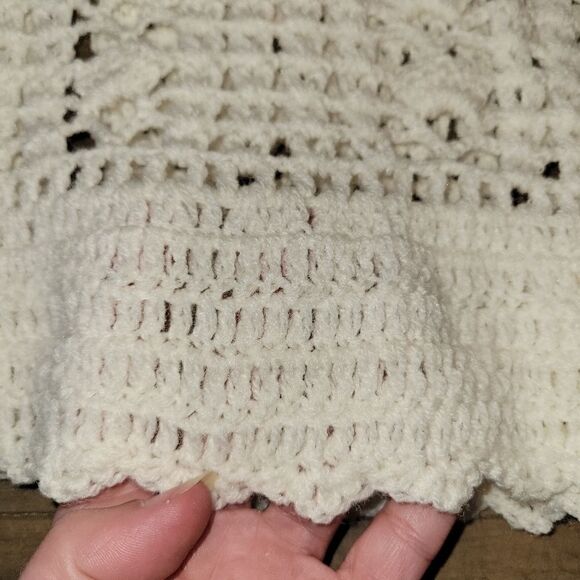 Vintage Handmade Knitted/Crochet Cardigan/Vest  - Picture 13 of 13